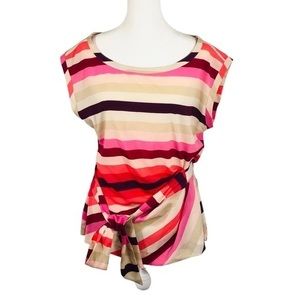 New York & Company Size M. Multicolor Sleeveless Top 100% Polyester.